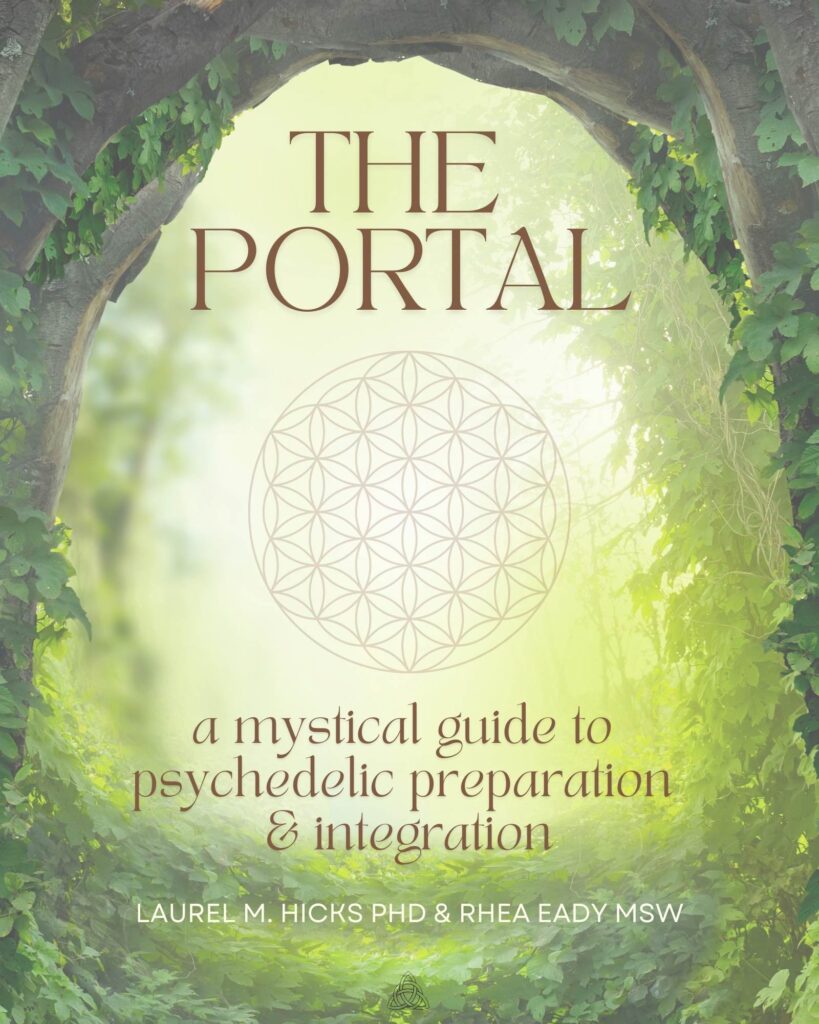 book cover of the portal, a psychedelic workbook by laurel hicks, phd and rhea eady, msw.